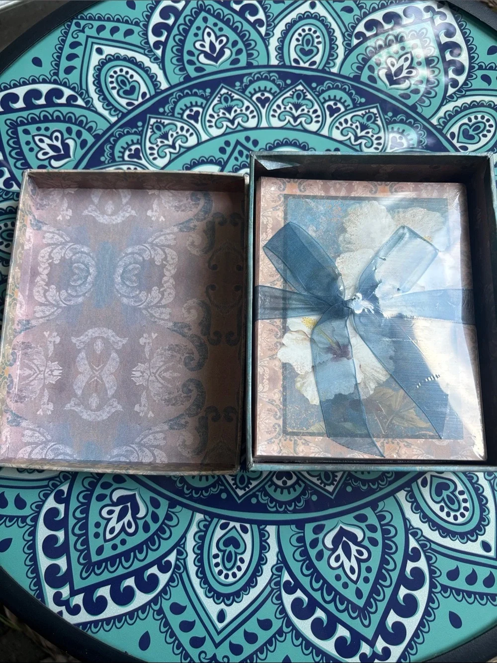 Vintage 2005 Tri-Coastal Design Vivian Flasch Boxed Note Card Set New NOS 16 Ct